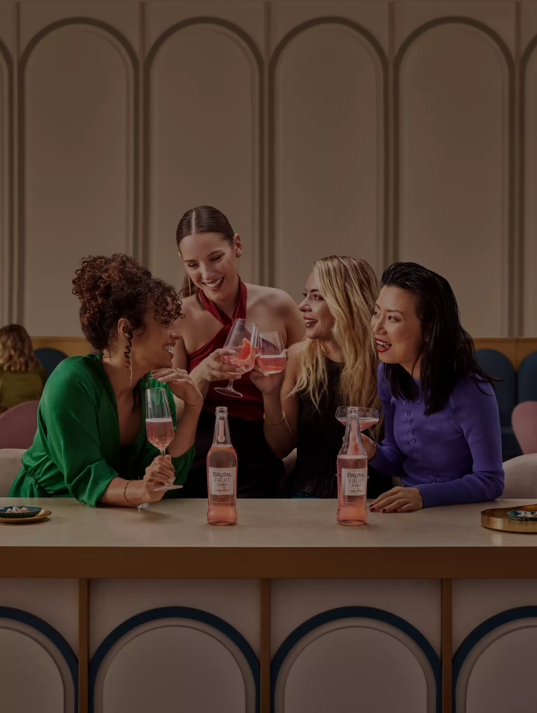 Brutal Fruit Banner Women drinking brutal fruit